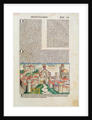 City of Nineveh, 1493 by German School