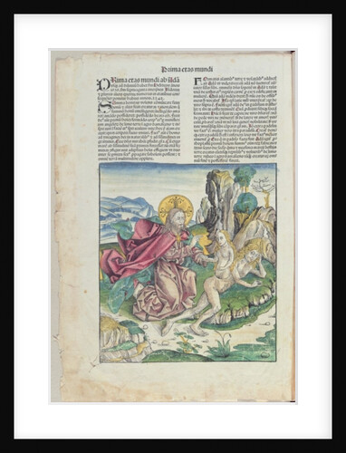 The Birth of Eve by German School