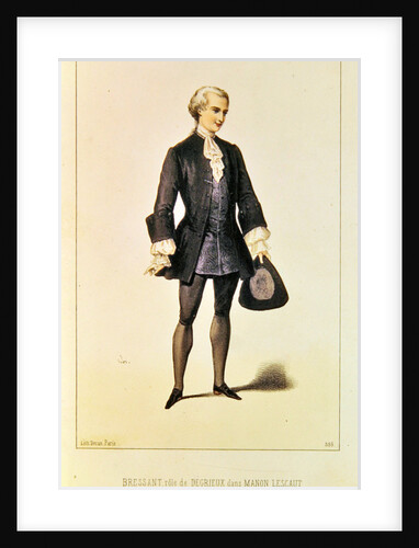 Bressant in the role of Degrieux, in the opera Manon Lescaut by Anonymous