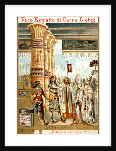 Scene from Act I, Scene v of the opera 'Aida', by Giuseppe Verdi by Anonymous