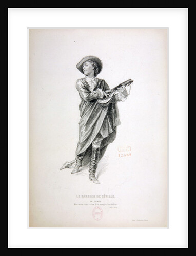 Count Almaviva from the opera, 'The Barber of Seville', by Gioachino Rossini by Anonymous