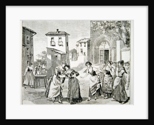 Scene from the opera 'Cavalleria rusticana', by Pietro Mascagni by Italian School