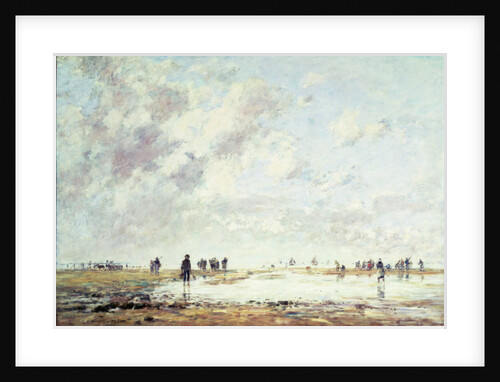 Low Tide at Etaples, 1886 by Eugene Louis Boudin