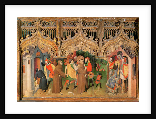 Scene from the Life of St. Francis from the Life of the Virgin and St. Francis Altarpiece by Nicolas Frances