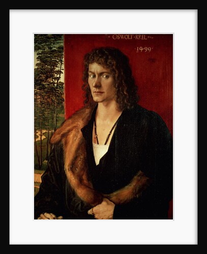 Portrait of Oswolt Krel, 1499 by Albrecht Dürer or Duerer