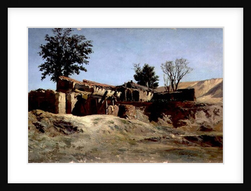 Rooftops on the Principe Pio Mountain by Carlos de Haes