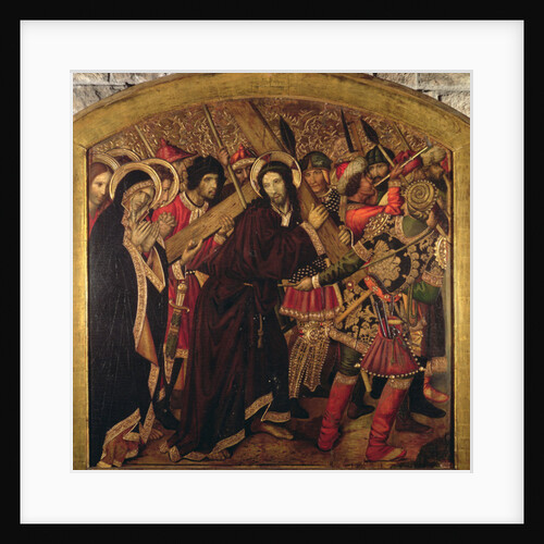 Road to Calvary, Blanquers Altarpiece by Jaume Huguet
