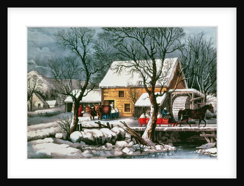 Frozen Up, 1872 by N. and Ives J.M. Currier