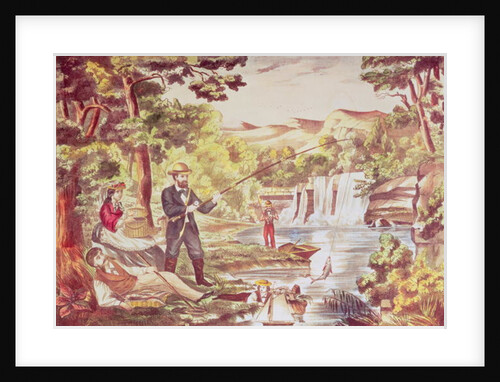 Fishing Scene by Chas Hart