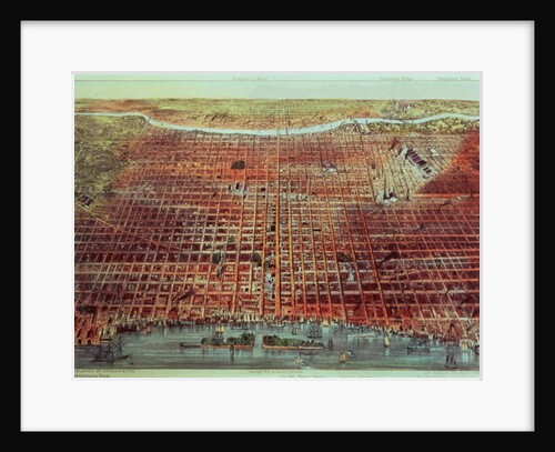 General View of Philadelphia, 1875 by N. and Ives J.M. Currier