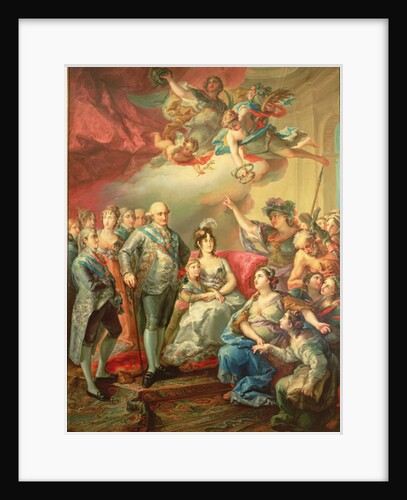 Paying Homage to Charles IV and his Family by Vicente Lopez y Portana