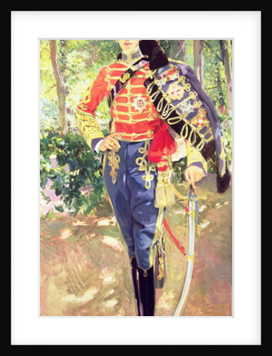 Portrait of King Alfonso XIII wearing the uniform of the Hussars, 1907 by Joaquin Sorolla y Bastida
