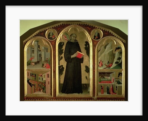 The Blessed Agostino Novello Altarpiece, with four of his miracles, c.1328 by Simone Martini