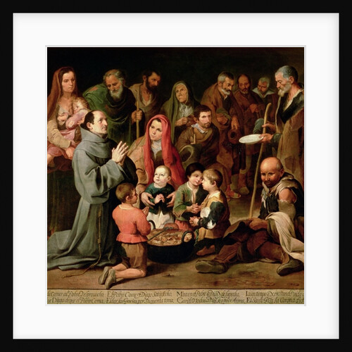St. Diego of Alcala Giving Food to the Poor, 1645-46 by Bartolome Esteban Murillo