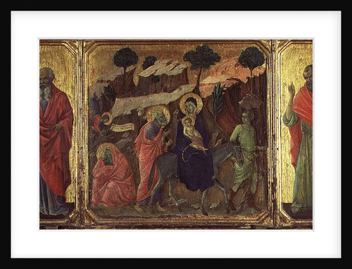 Maesta: Flight into Egypt, 1308-11 by Duccio di Buoninsegna
