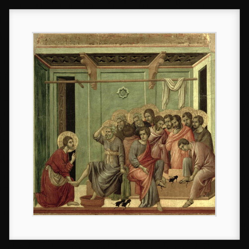 Maesta: Christ Washing the Disciples' Feet, 1308-11 by Duccio di Buoninsegna