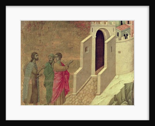 Maesta: Christ Appearing on the Road to Emmaus, 1308-11 by Duccio di Buoninsegna