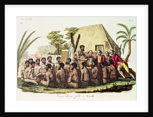 Divine Offerings Made to Captain Cook in the Sandwich Islands by Italian School