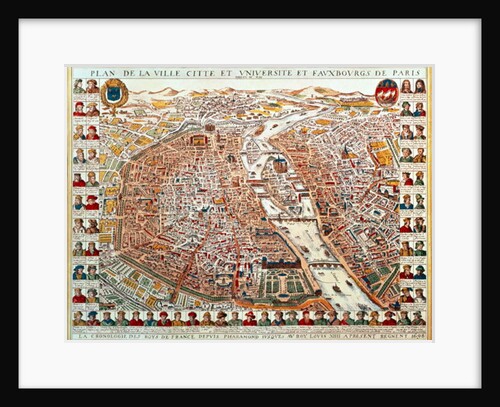 Plan of Paris by French School