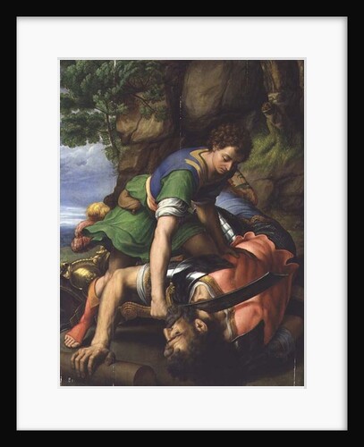David beheading Goliath by Michiel I Coxie or Coxcie