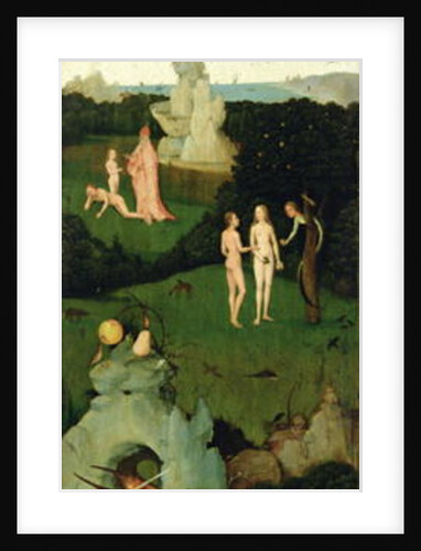The Haywain: left wing of the triptych depicting the Garden of Eden, c.1500 by Hieronymus Bosch