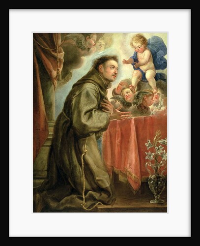 St. Anthony of Padua adoring the Christ Child by Don Juan Carreno de Miranda