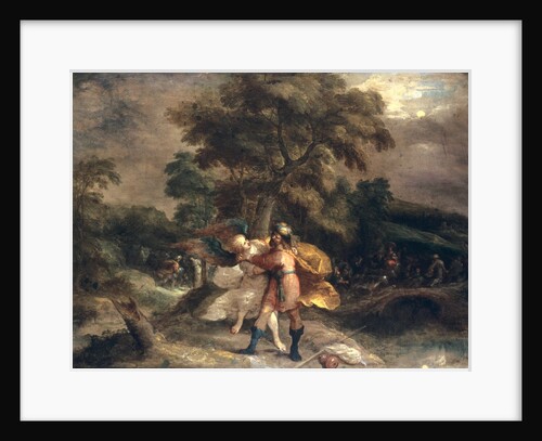 Jacob and the Angel by Frans II Francken