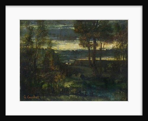 Evening Landscape by Gustave Courbet