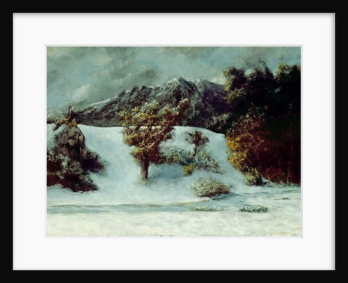 Winter Landscape With The Dents Du Midi, 1876 by Gustave Courbet