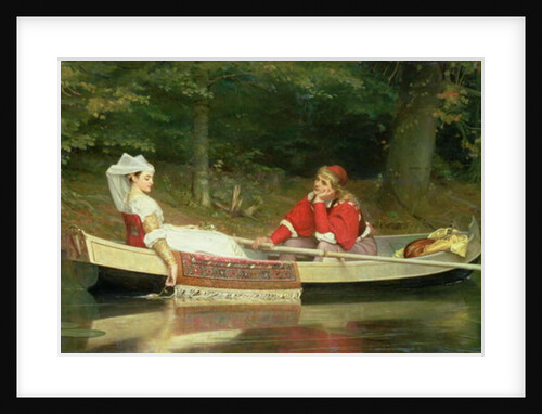 With The River, 1869 by Philip Hermogenes Calderon