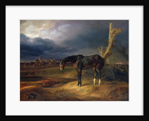 Ownerless Horse on the Battlefield at Moshaisk in 1812, 1834 by Albrecht Adam