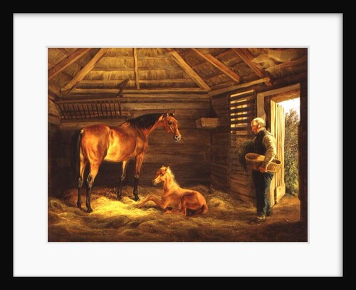 English Mare With Her Foals, 1833 by Albrecht Adam