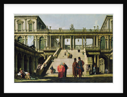 Ideal Landscape with Palace Steps, 1762 by Bernardo Bellotto