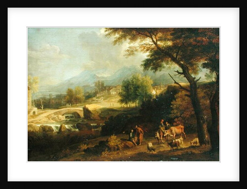 Shepherds in a Landscape by Joachim Franz Beich