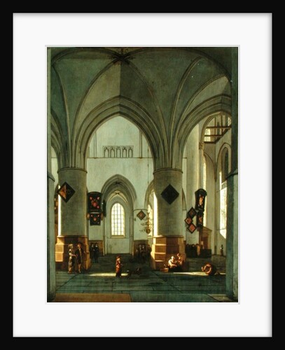 Interior View of St. Bavo Church, Harlem by Gerrit Adriaensz Berckheyde