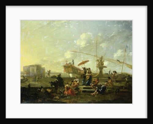 The Old Port of Genoa by Nicolaes Pietersz. Berchem