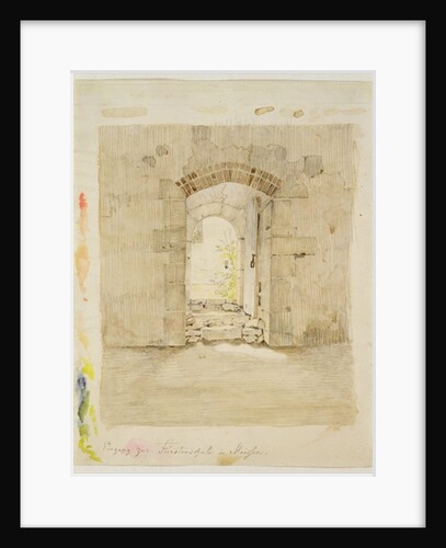 Entrance Gate to the Royal School in Meissen by Caspar David Friedrich