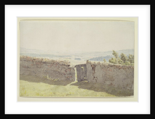 Gate in the Garden Wall by Caspar David Friedrich