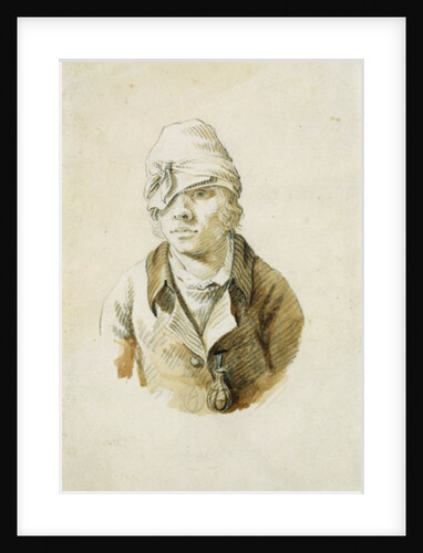 Self Portrait with Cap and Eye Patch, 8th May 1802 by Caspar David Friedrich