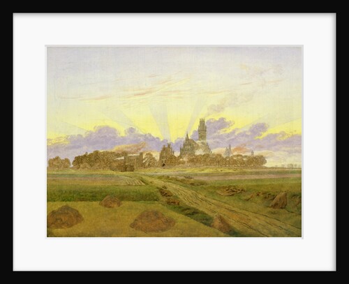 Dawn at Neubrandenburg by Caspar David Friedrich