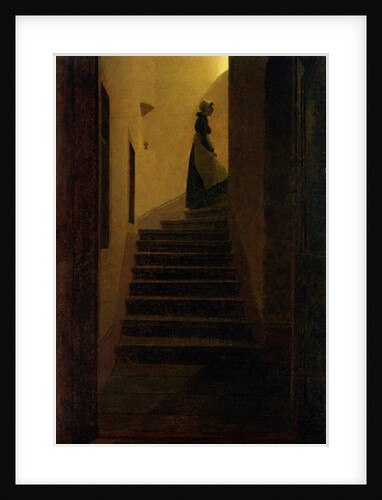 Caroline on the Stairs by Caspar David Friedrich