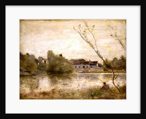 The Pond from the Villa d'Avray, 1865 by Jean Baptiste Camille Corot