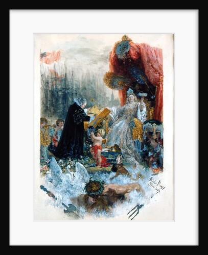 Honorary Citizenship Document of the City of Hamburg, 1887 by Adolph Friedrich Erdmann von Menzel