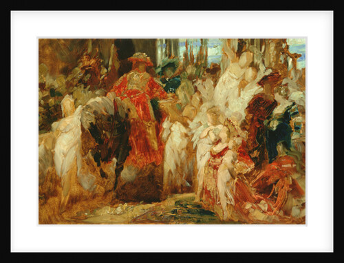 Study for The Entrance of Emperor Charles V into Antwerp in 1520, 1876-77 by Hans Makart