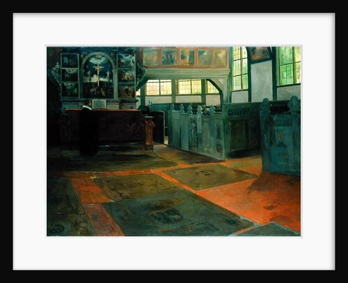 The Church of Allermohe, 1895 by Alfred Mohrbutter