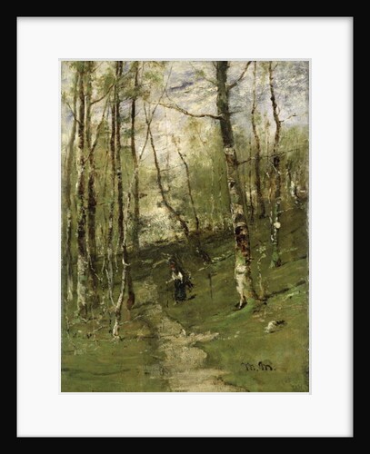 In the Barbizon Woods in 1875 by Mihaly Munkacsy
