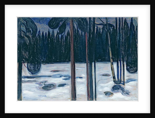 Winter Landscape by Edvard Munch