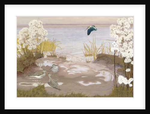 Bird on the Mud Flats of the Elbe, 1910 by Friedrich Lissmann