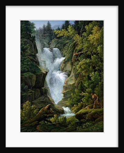 Waterfall in the Bern Highlands, 1796 by Joseph Anton Koch