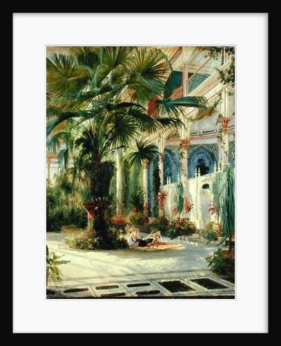 Interior of the Palm House at Potsdam, 1833 by Karl Blechen